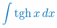 Całka z tgh x Całka z tgh x