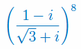 Działania na liczbach zespolonych, zad. 18 Działania na liczbach zespolonych, zad. 18